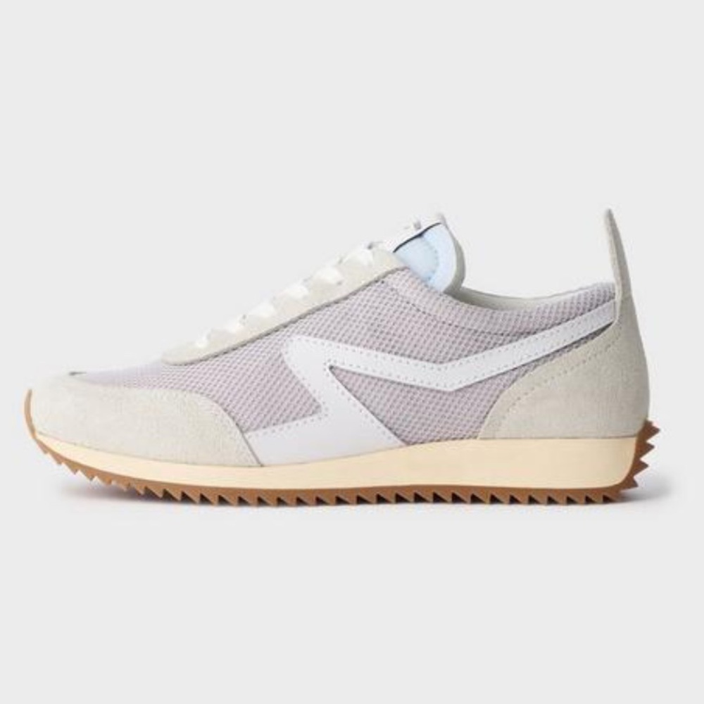 Rag & Bone 38.5/8 Retro Runner Women's Beige and White Sneakers
